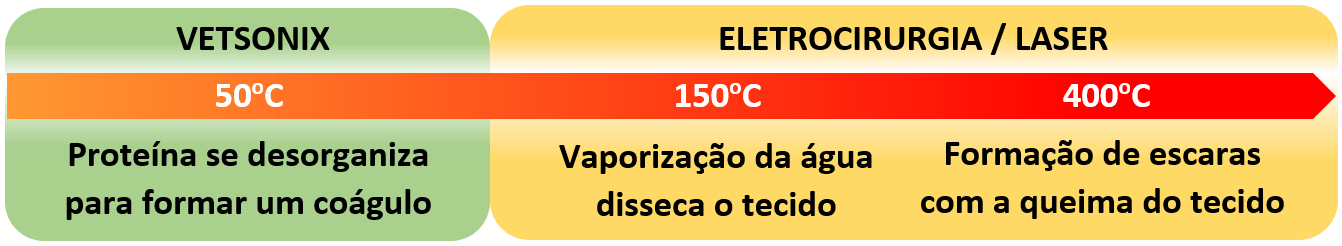 Comparativo entre Vetsonix e eletrocirurgia